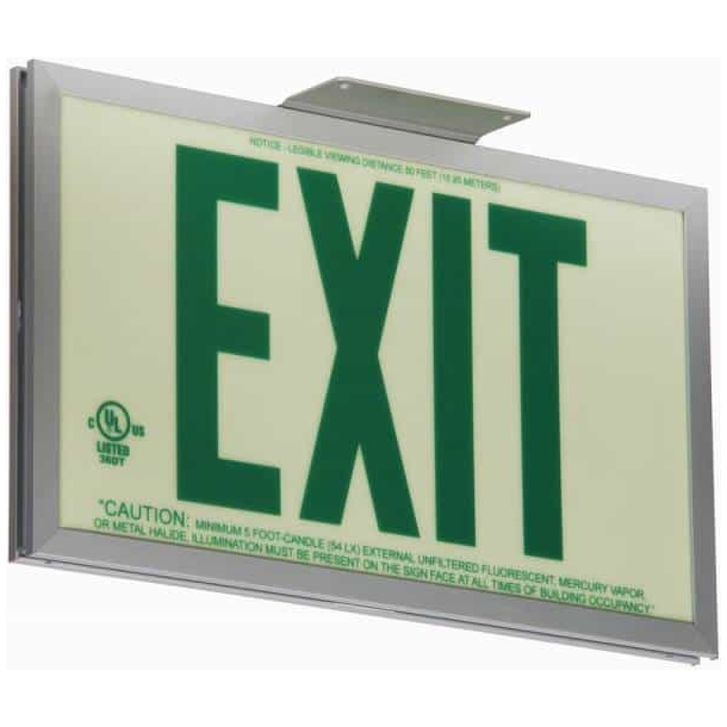 Glo Brite® P50 ECO Aluminum Exit Signs | Floormat.com